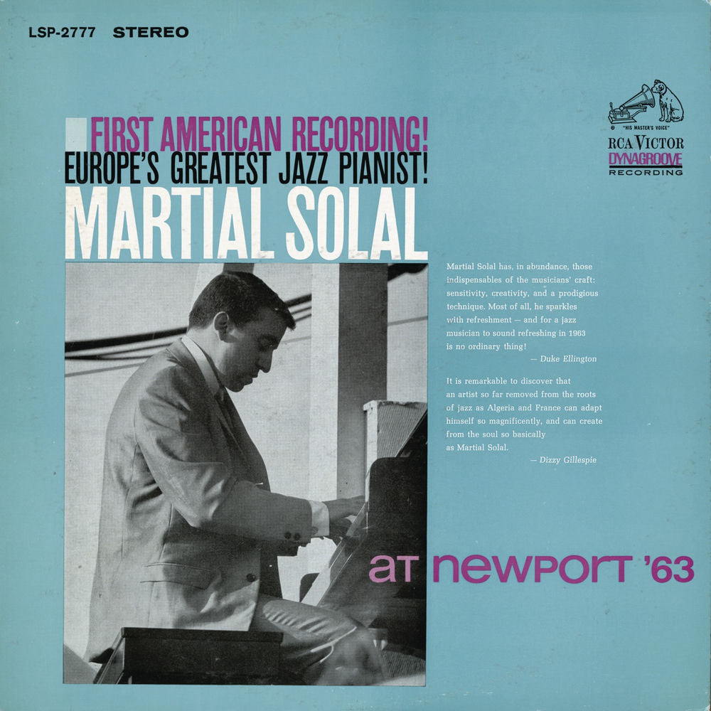 Martial Solal at Newport 63 cover