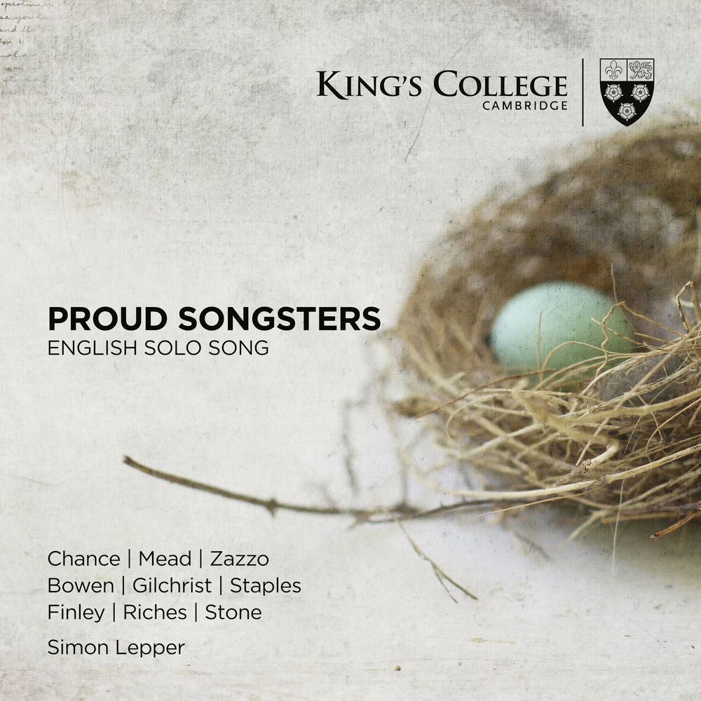 Proud Songsters: English Solo Song cover