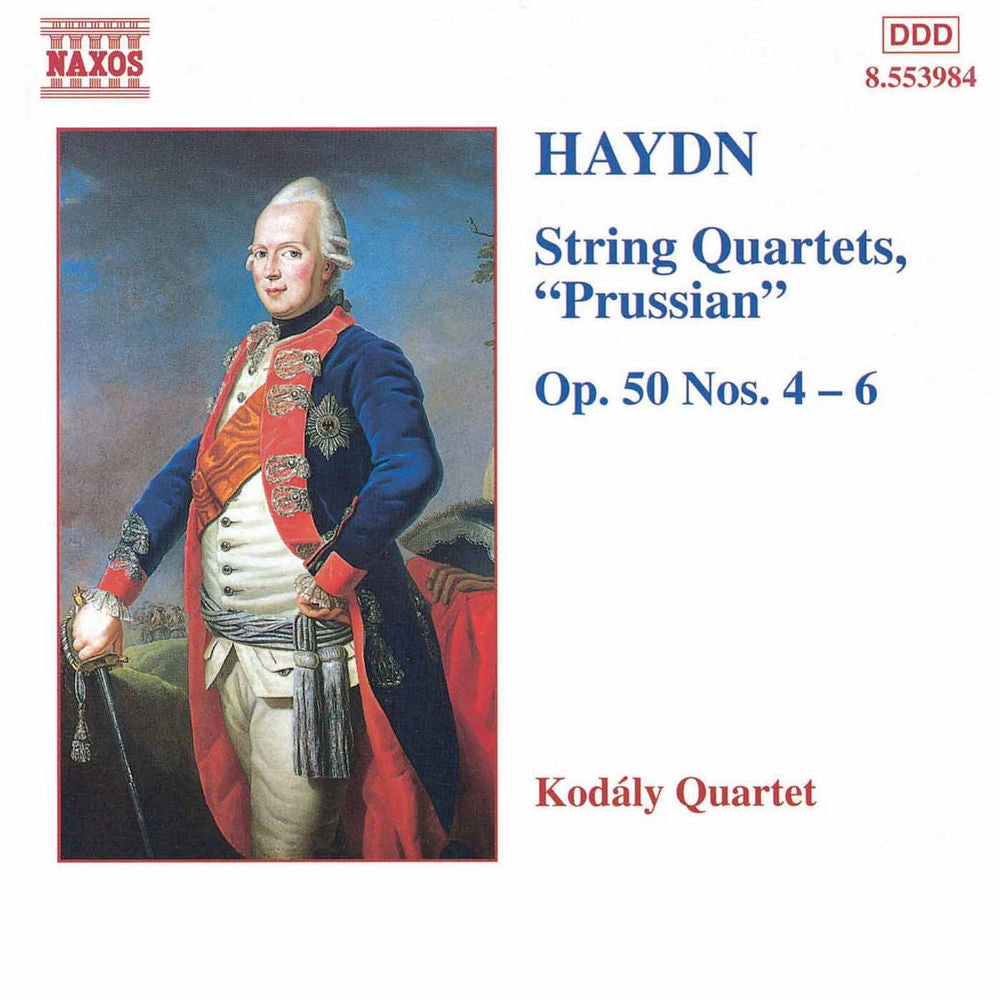 Haydn: String Quartets Op. 50, Nos. 4-6 "Prussian cover