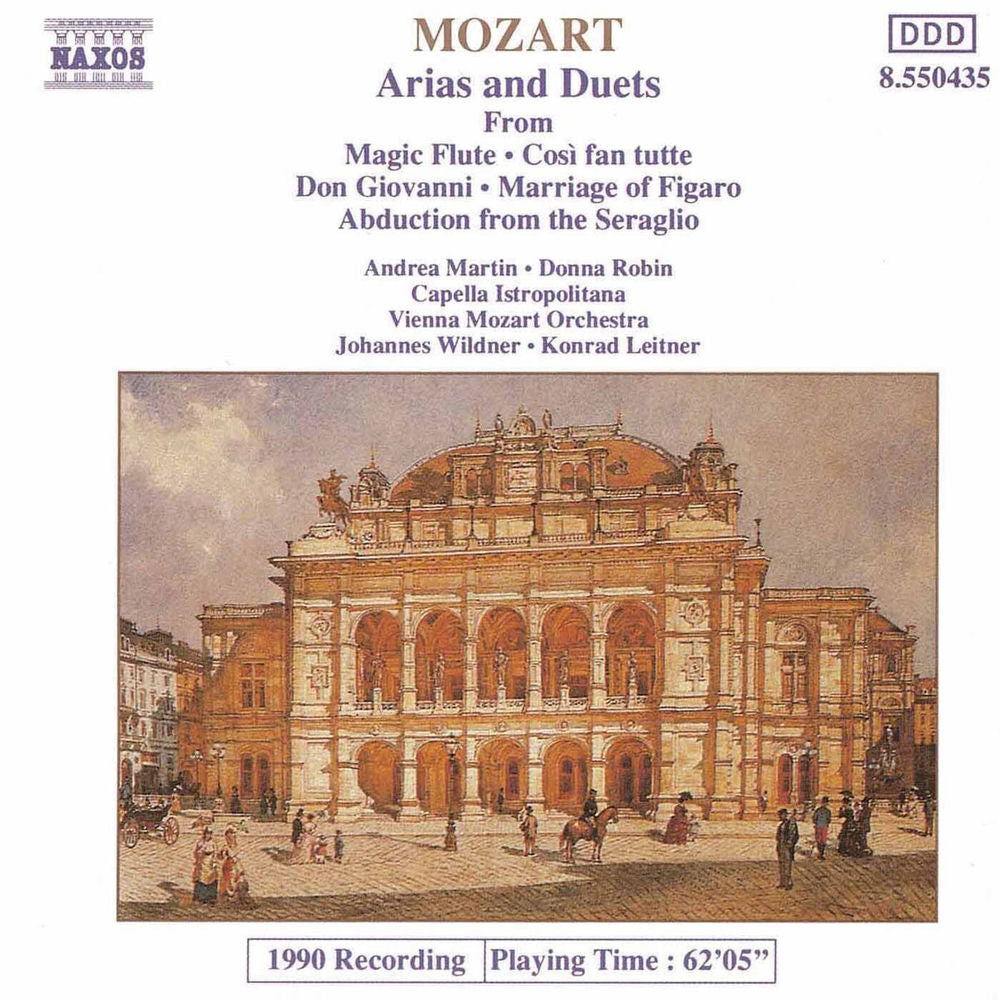 Mozart Operatic Arias cover
