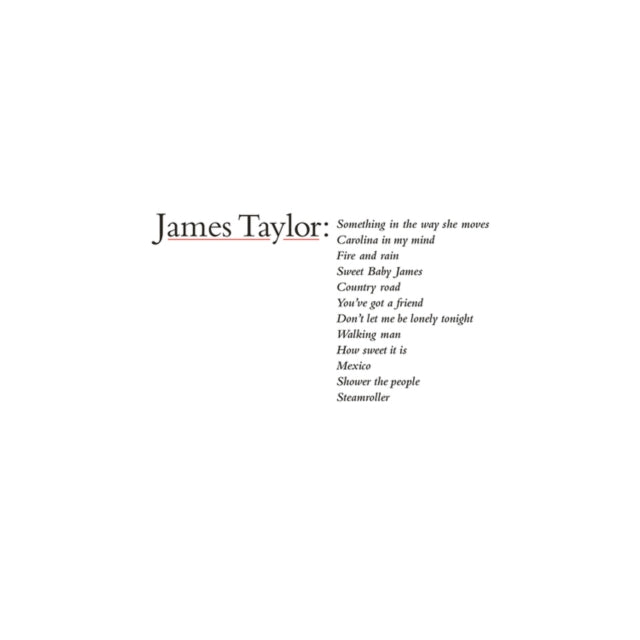 James Taylor's Greatest Hits (2019 Remaster)(180 Gram Vinyl)
