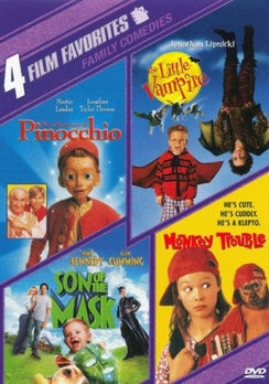 4 Film Favorites: New Line Family (The Adventures of Pinocchio, The Little Vampire, Monkey Trouble, Son of the Mask)