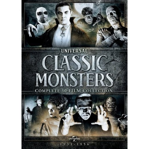 Universal Classic Monsters: Complete 30-Film Collection (Dracula / Frankenstein / Bride of Frankenstein / Wolf Man / The Mummy / Invisible Man / Creature from the Black Lagoon / Phantom of the Opera)