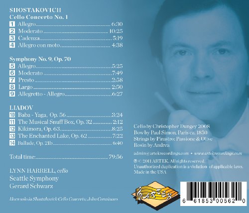 Shostakovich/Liadov: Cello Concerto No. 1, Symphony No. 9/The Musical Snuff Box