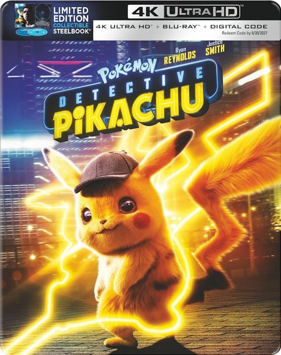 Pokemon Detective Pikachu (4K Ultra HD + Blu-ray + Digital) Steelbook