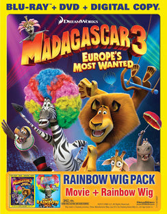 Madagascar 3: Europe's Most Wanted (Two-Disc Blu-ray/DVD Combo + Digital Copy + UltraViolet and Rainbow Wig)
