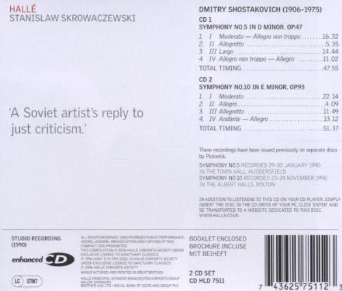 Shostakovich: Symphony No. 5 in D Minor; Symphony No. 10 in E Minor