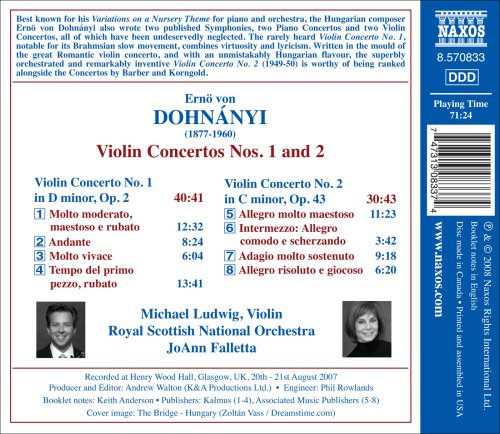 Dohnányi: Violin Concerto Nos. 1 and 2