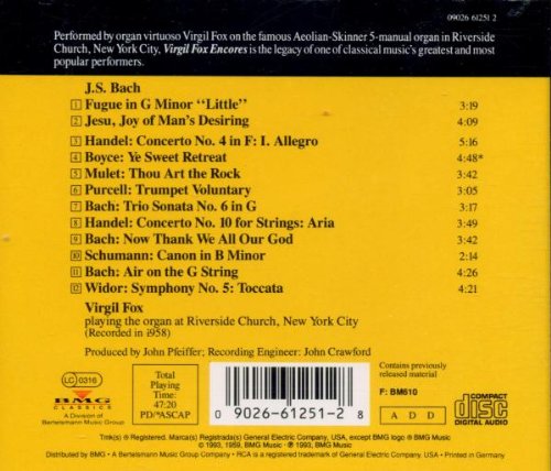 Virgil Fox Encores