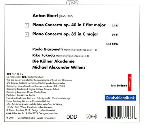 Eberl: Piano Concertos Op. 32 & 40