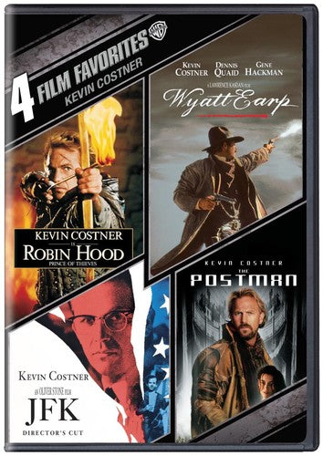 4 Film Favorites: Kevin Costner (Robin Hood: Prince of Thieves, Wyatt Earp, The Postman, JFK)