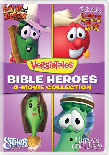 VeggieTales: Bible Heroes - 4-Movie Collection (Moe and the Big Exit / The Ballad of Little Joe / Esther: The Girl Who Became Queen / Dave and the Giant Pickle)