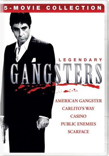 Legendary Gangsters: 5-Movie Collection (American Gangster / Carlito’s Way / Casino / Public Enemies / Scarface)