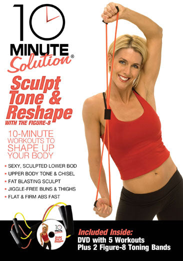 10 Minute Solution: Sculpt, Tone, & Reshape Kit w/ Figure-8 Cord