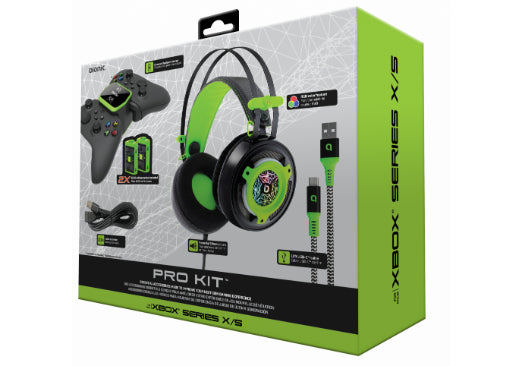 Bionik Pro Kit for Xbox Series X/S: Powerful 50Mm Driver Gaming Headset -Controller Charge Base -Two Battery Packs -Lynx Cable & USB Cable - Xbox Series X