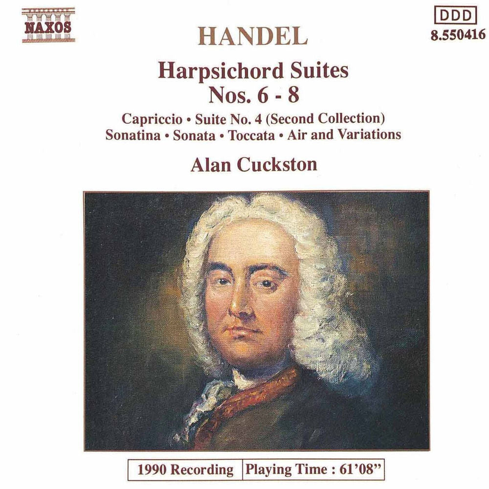 Handel: Harpsichord Suites Nos. 1 - 5 cover