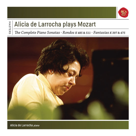 Alicia de Larrocha Plays Mozart Piano Sonatas cover