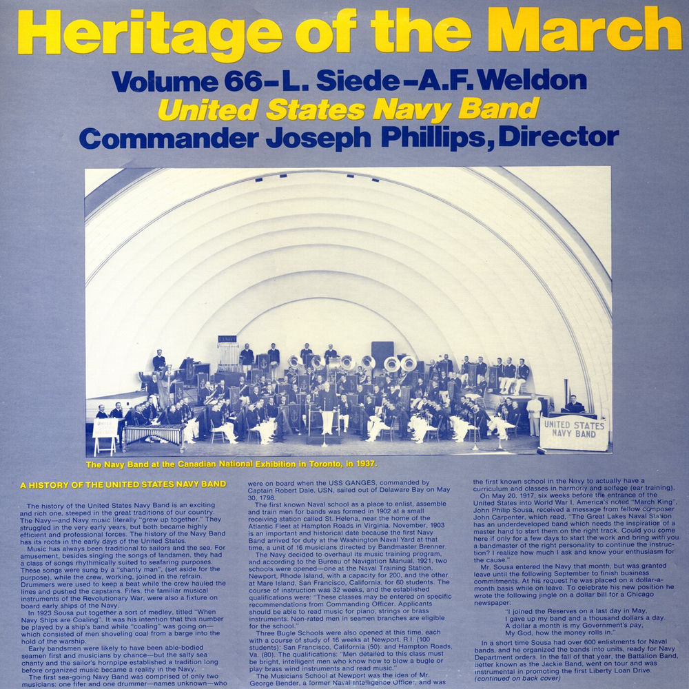 United States Navy Band-Heritage of the March cover