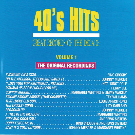 Great Records Of The Decade: 40's Hits, Vol. 1 cover