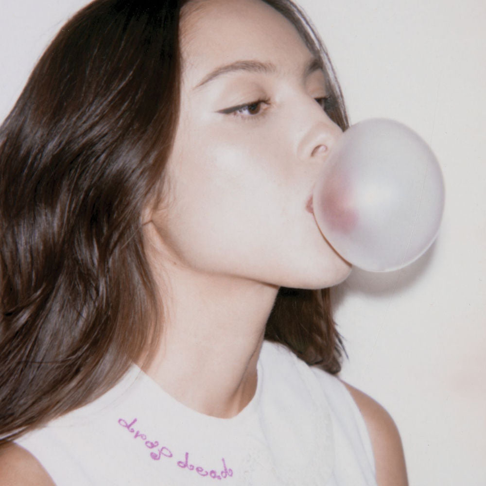 drop dead [chewing gum pink 7" vinyl] cover