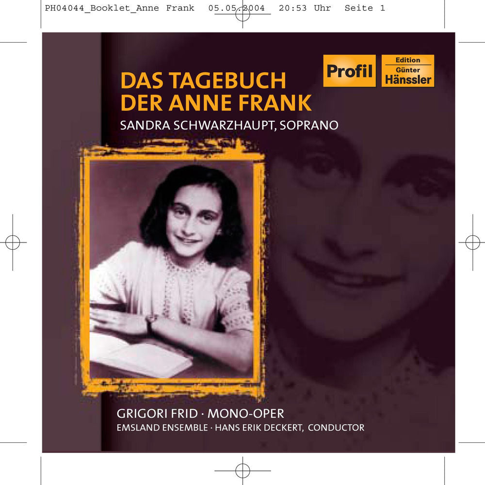 Das Tagebuch Der Anne Frank: Diary of Anne Frank cover