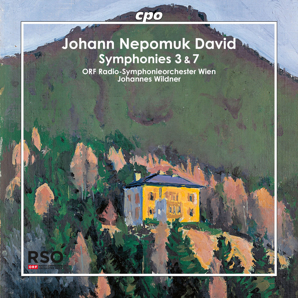 Johann Nepomuk David: Symphonies 3 & 7 cover
