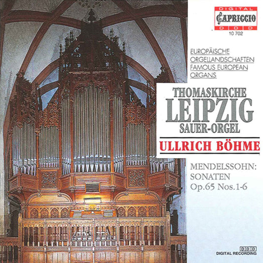 Mendelssohn: Organ Sonatas Nos. 1 - 6, Op. 65 cover