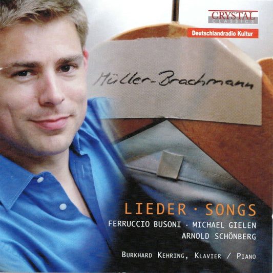 Busoni: Songs Lieder cover