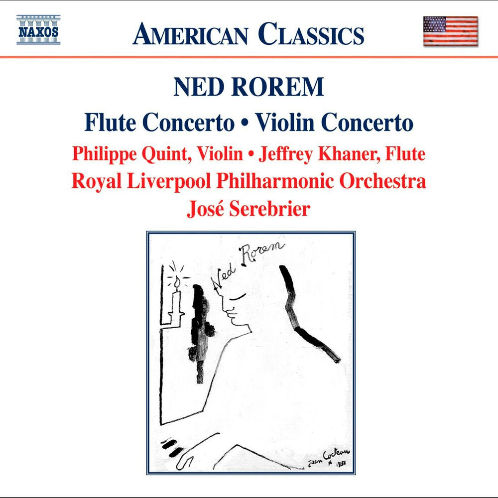 Rorem: Flute Concerto; Violin Concerto cover