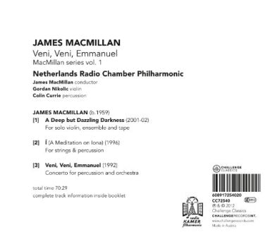 Veni Veni Emmanuel: MacMillan Series 1