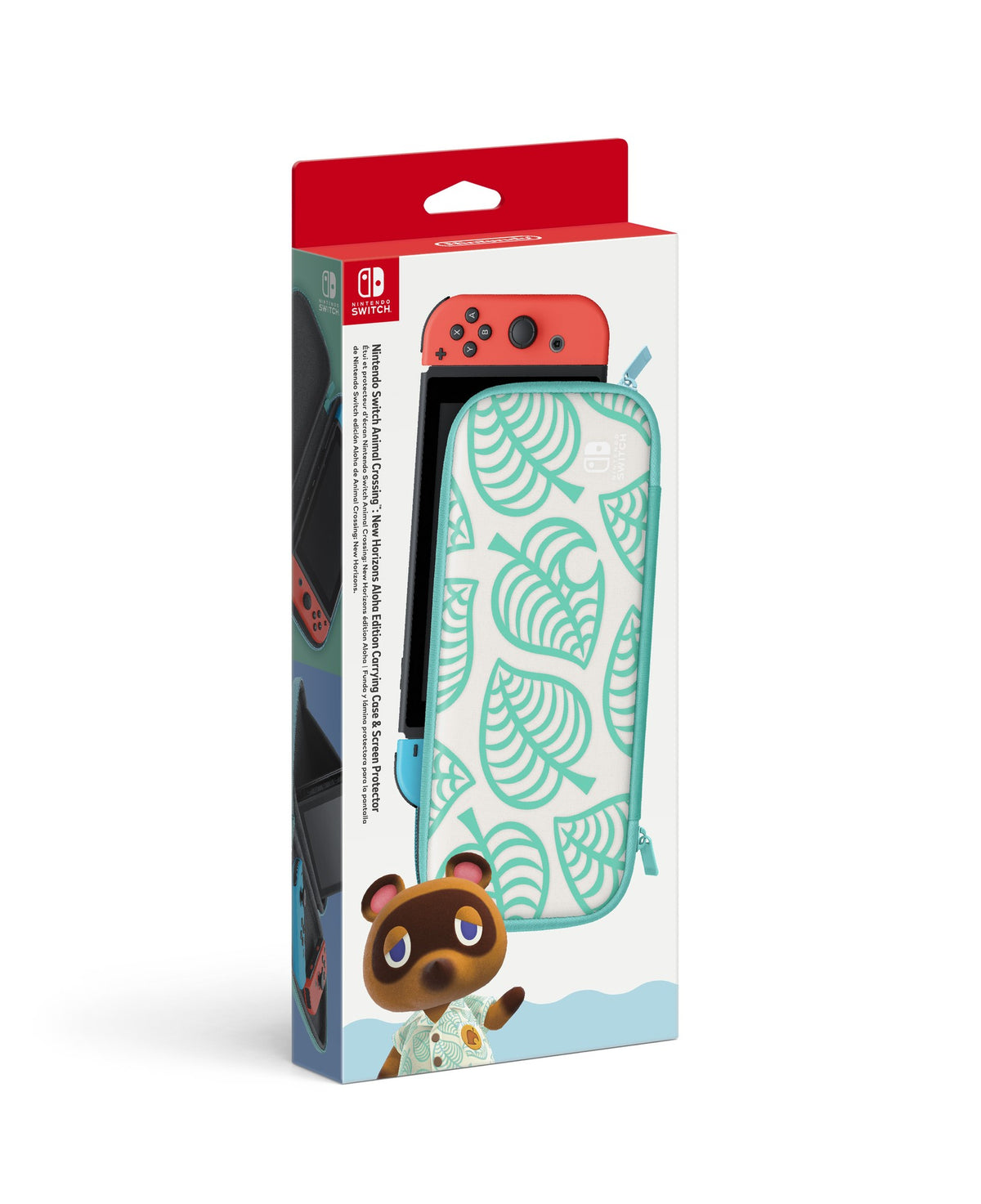 Nintendo Switch Animal Crossing: New Horizons Aloha Edition Carrying Case & Screen Protector - Switch