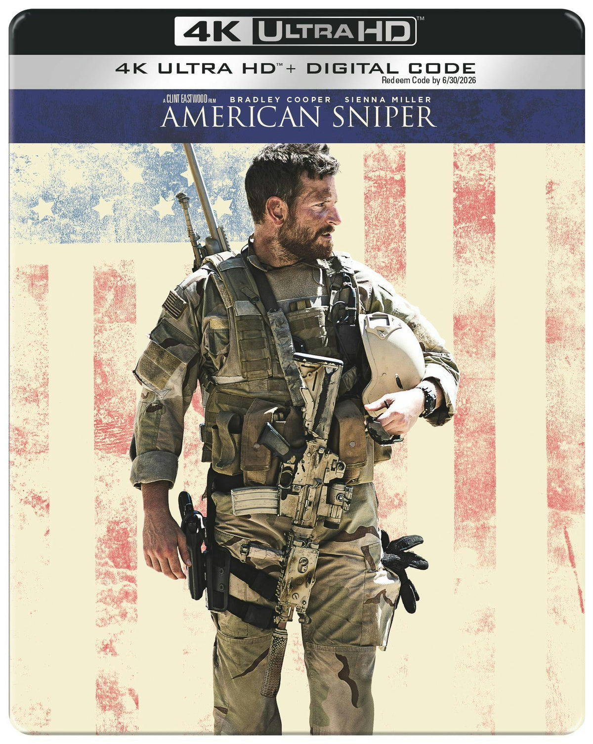 American Sniper (4K Ultra HD Steelbook + Digital) [4K UHD]