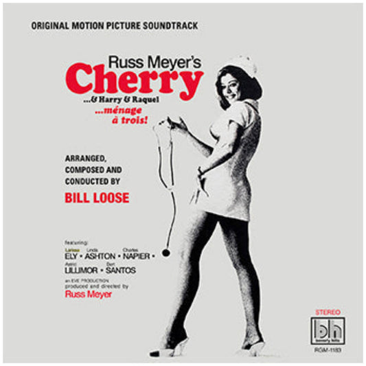 Russ Meyer’s Cherry…& Harry & Raquel (Original Motion Picture Soundtrack) (White with Black Swirl Vinyl)