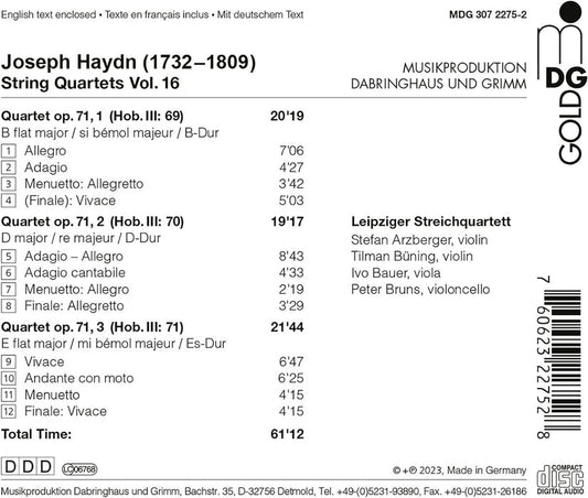 String Quartets Vol. 16