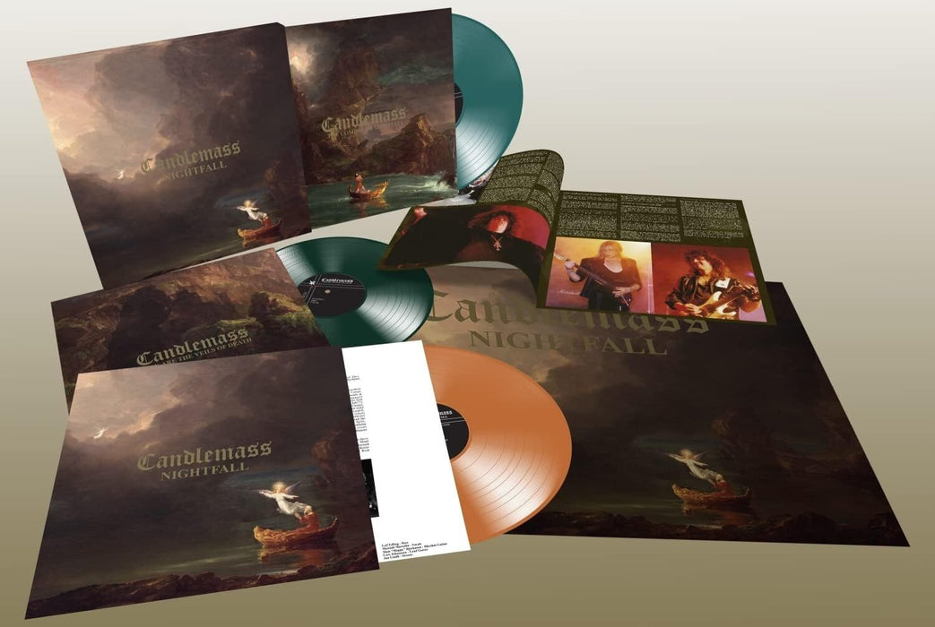 Nightfall - Orange, Teal & Dark Green Vinyl & Poster