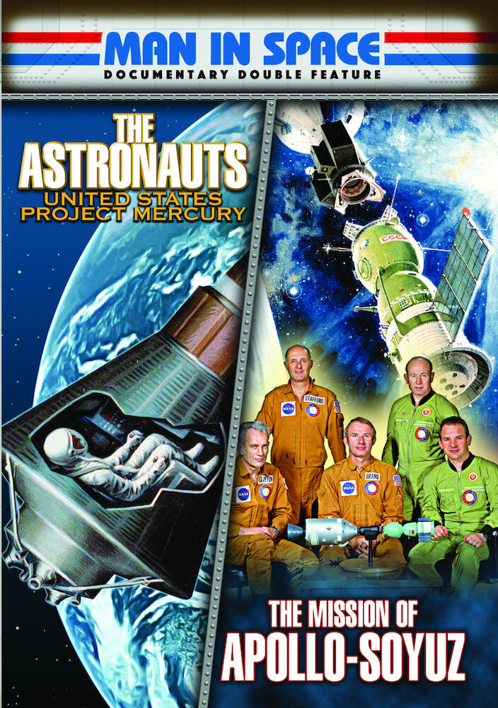 Man in Space Documentary Double Feature: The Astronauts (1960)/The Mission of Apollo-Soyuz (1975) [DVD]