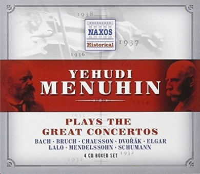 Yeuhudi Menuhin plays the Great Concertos