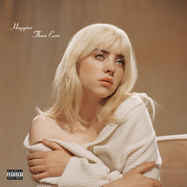 Happier Than Ever LIMITED EDITION Pale Yellow Color LP Vinyl cover