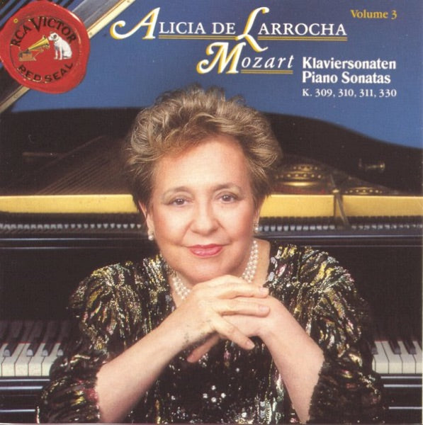 Alicia de Larrocha Plays Mozart Piano Sonatas cover