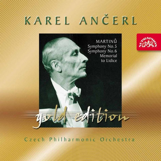 Ancerl Gold Edition 34: MARTINU Symphonies 5 & 6, Memorial to Lidice cover