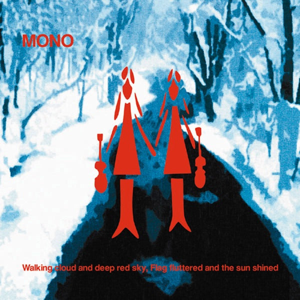 Walking Cloud & Deep Red Sky Flag Fluttered & Sun cover