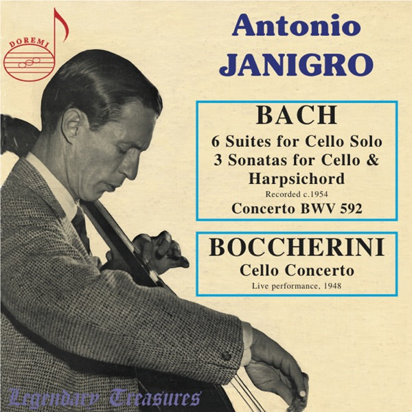 Antonio Janigro Plays Bach & Boccherini cover