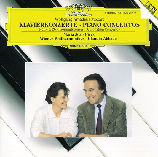 Mozart - Piano Concertos No. 14 · No. 26 "Coronation Concerto" / Pires · Wiener Phil. · Abbado cover