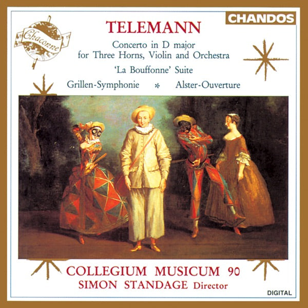 Telemann: Concerto in D Major for Three Horns, Violin and Orchestra, 'La Bouffonne' Suite, Grillen-Symphonie, Alster-Ouverture cover