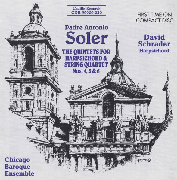 Soler: Quintets for Harpsichord and Strings, Nos. 4, 5, 6 cover