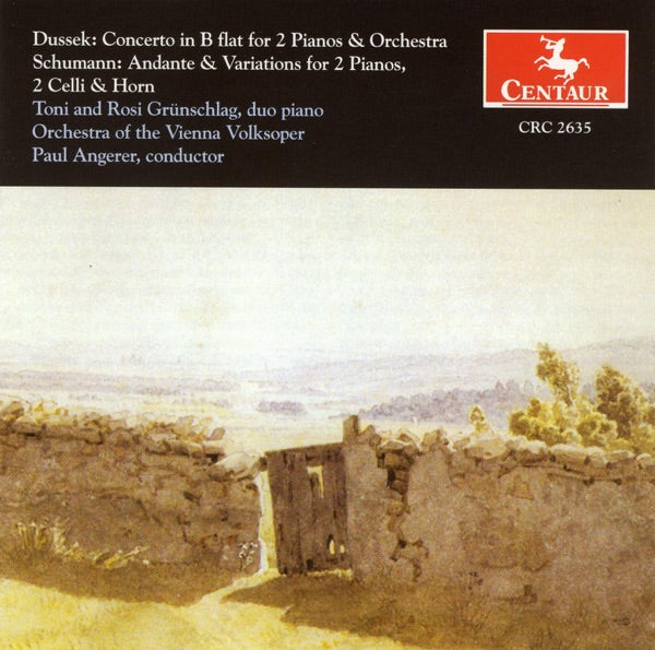Dussek: Concerto In B Flat For 2 Pianos & Orchestra / Schumann: Andante & Variations for 2 Pianos cover