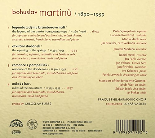 Martinu: Cantatas