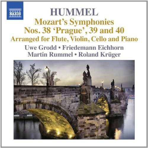 Hummel: Mozart's  Symphonies, Vol. 1 - Nos. 38 'Prague', 39 and 40 (arranged for flute, violin and piano)
