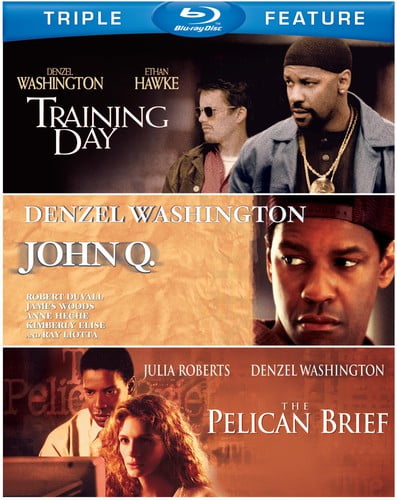 Denzel Washington Triple Feature (The Pelican Brief / Training Day / John Q) [Blu-ray]