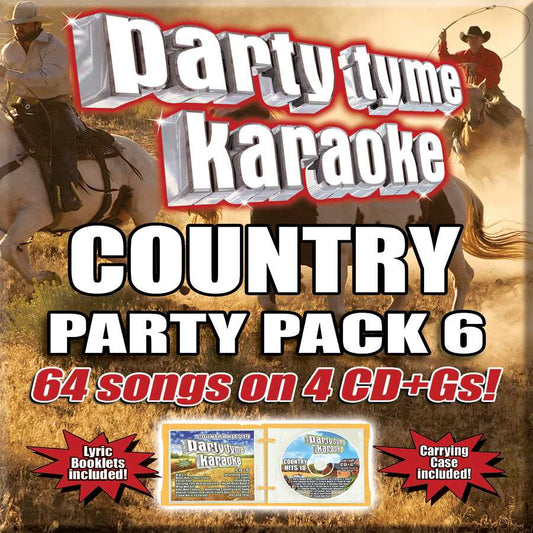 Party Tyme Karaoke - Country Party Pack 6 [4 CD][64-Song Party Pack]